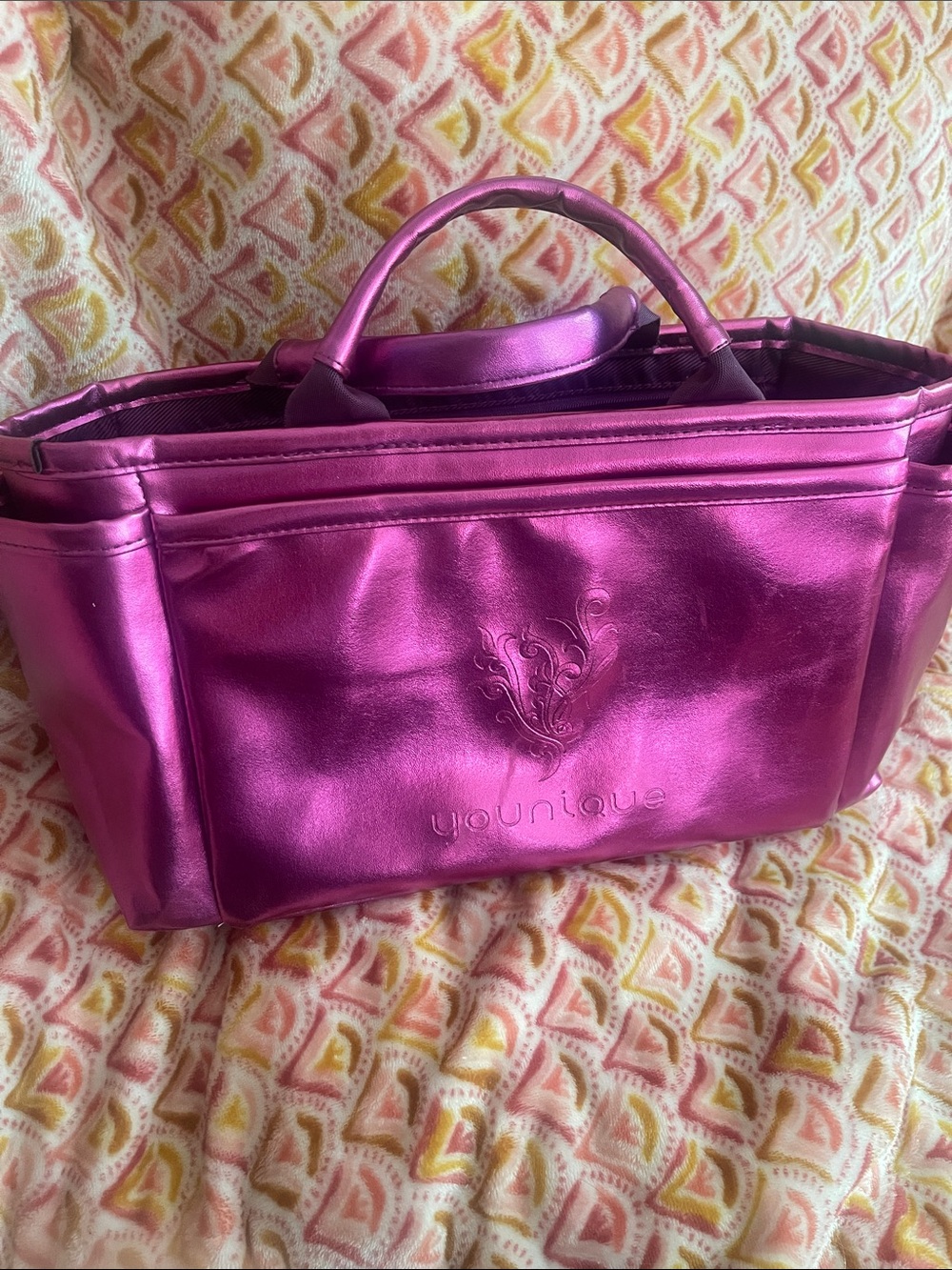 Younique Metallic Fuchsia Tote Bag